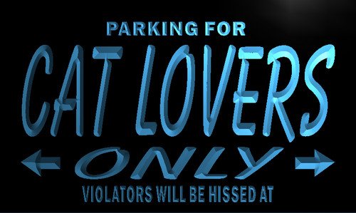 Cat Lovers Parking Only Neon Light Sign